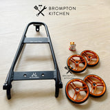H&H Rack Alu +  H&H 70mm Easy Wheels for A/C/P line