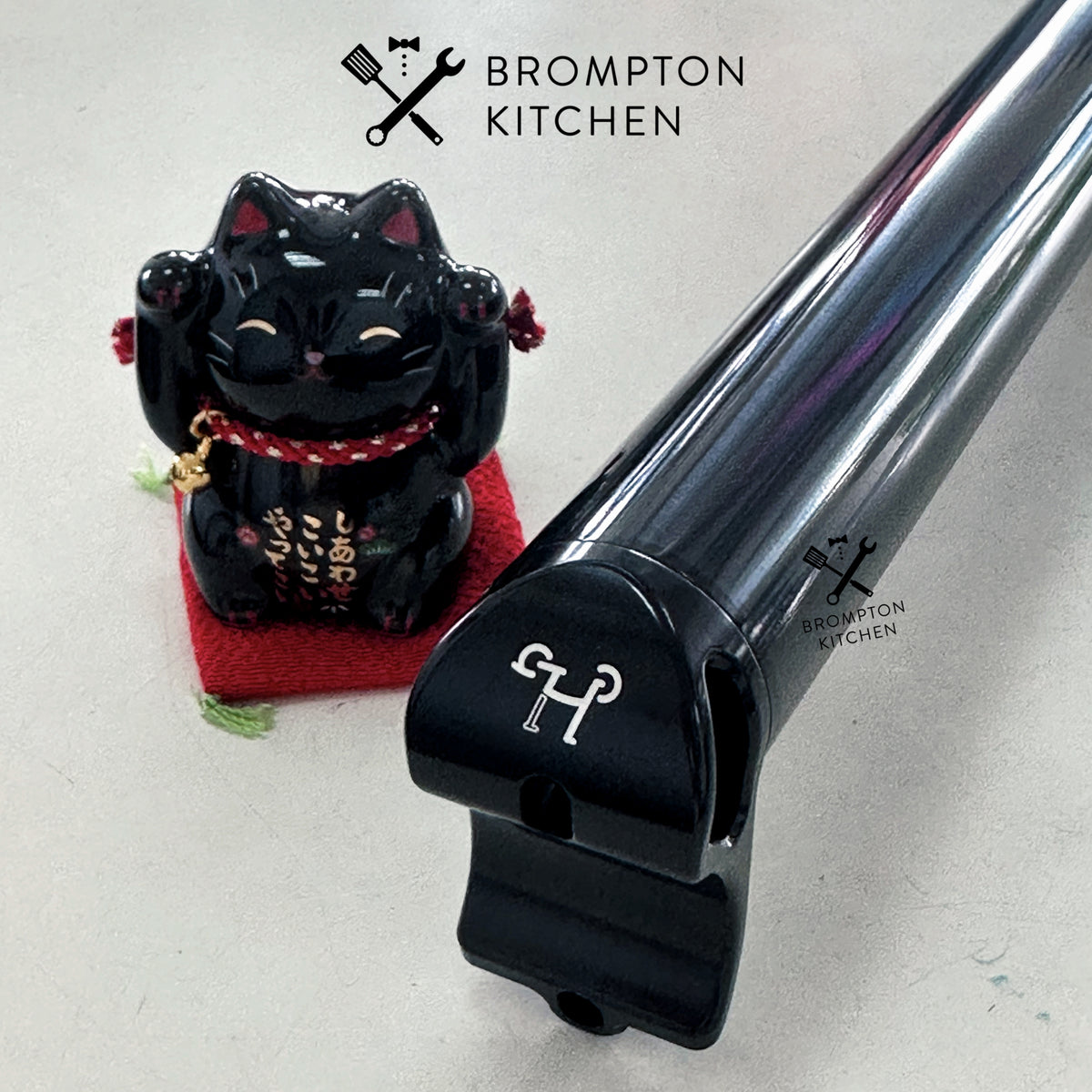 パーツ BROMPTON H&H Titanium Seat Post DC Brompton Seatpost Titanium / Carbon 2nd Generation Std 520mm