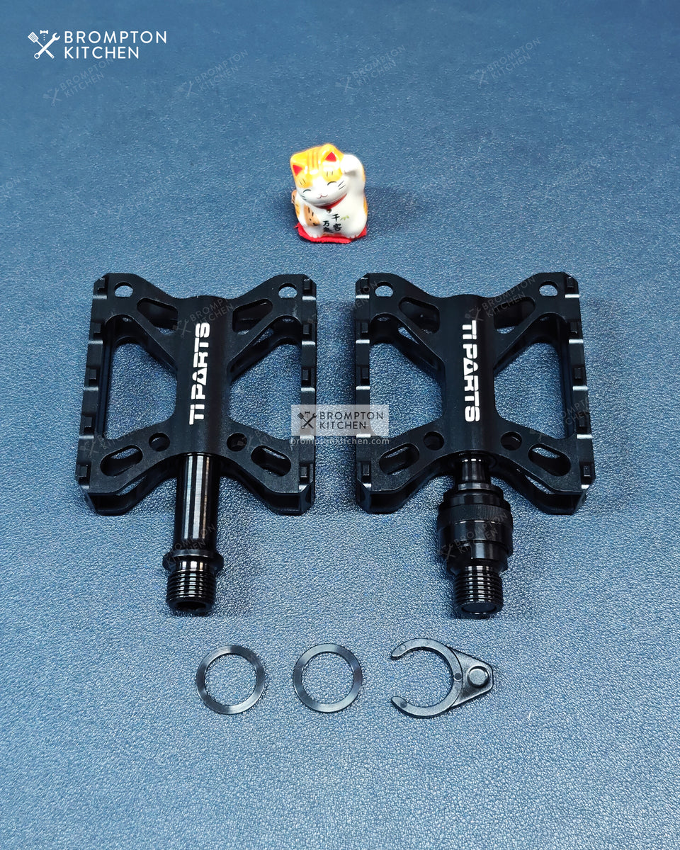 Ti Parts Workshop Double X Pedals (Single QR) – Brompton Kitchen