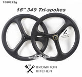 SMC TRI Spokes 16" 349 Carbon Rims and Wheels