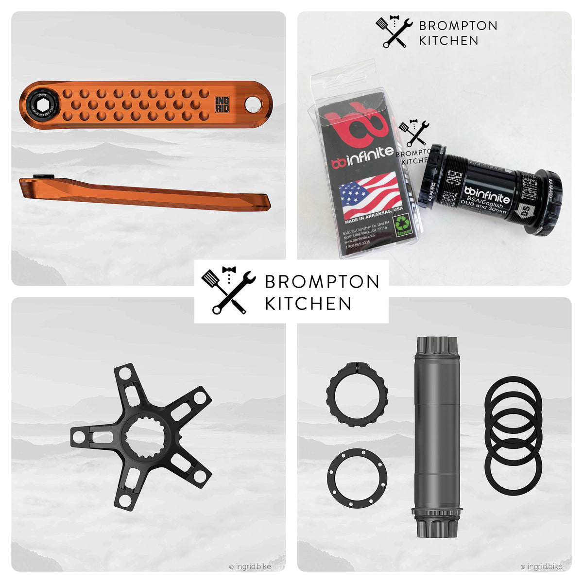 INGRID Crankset Spider bbinfinite – Brompton Kitchen
