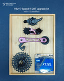 H&H 7 speed 11-28T upgrade kit v3/P&T line/Right shifter