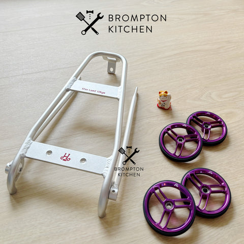 H&H Rack Alu + H&H 70mm Easy Wheels for A/C/P line – Brompton Kitchen