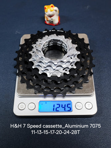 H&H Cassette 7 Speed 11-28T AL7075