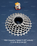 H&H Cassette 7 Speed 11-28T Unibody