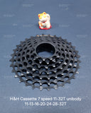 H&H Cassette 7 Speed 11-32T Unibody