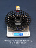 H&H Cassette 7 Speed 11-32T Unibody