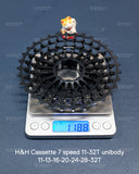 H&H Cassette 7 Speed 11-32T Unibody