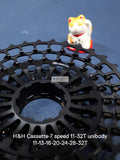H&H Cassette 7 Speed 11-32T Unibody