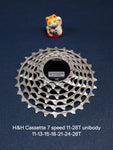 H&H Cassette 7 Speed 11-28T Unibody