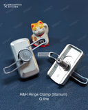 H&H Hinge Clamp Titanium for G line