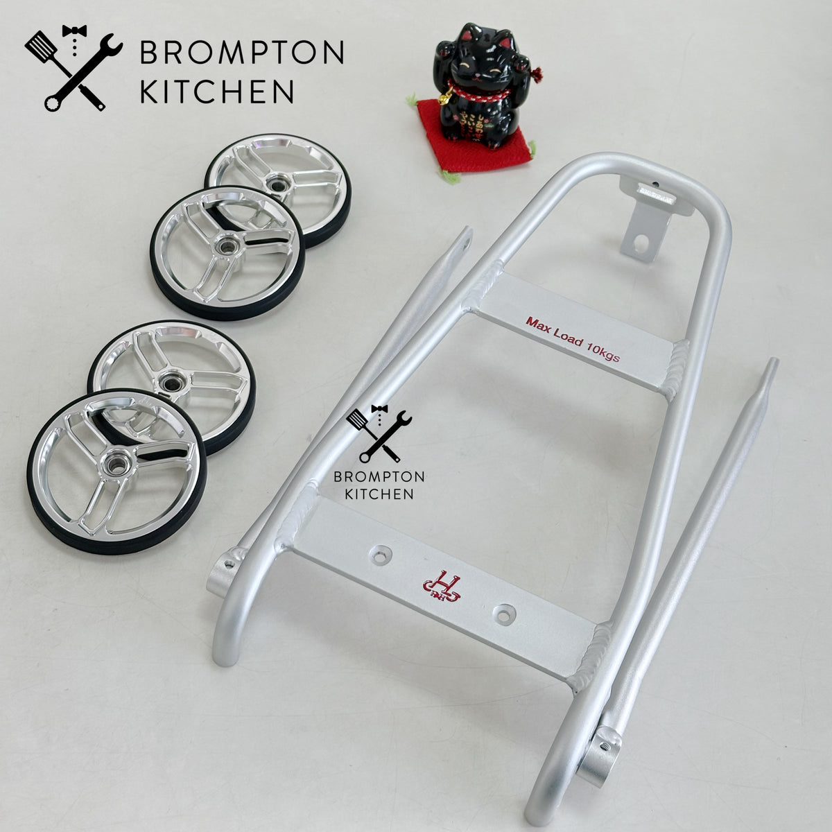 H&H Rack + H&H 70mm Easy Wheels – Brompton Kitchen