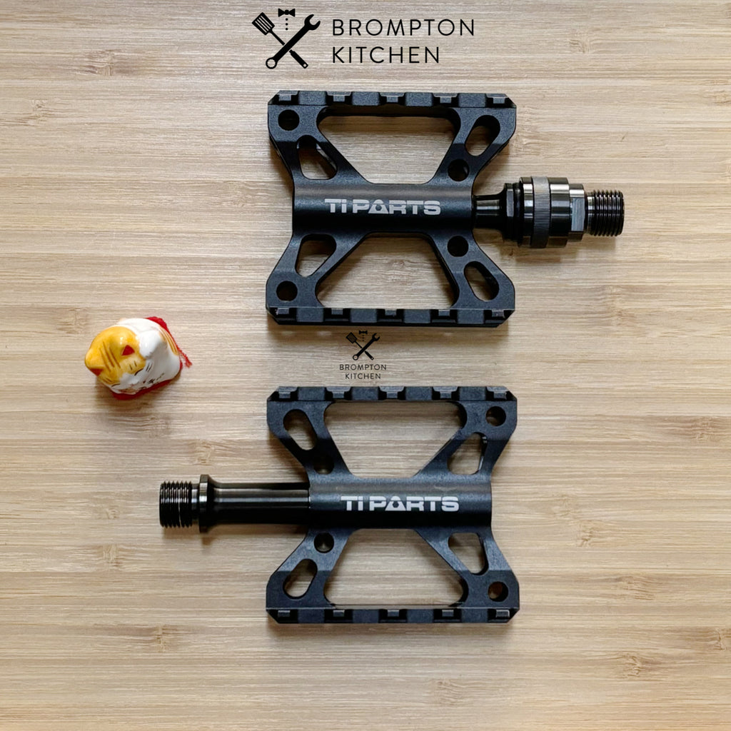 Ti Parts Workshop Double X Pedals Single QR – Brompton Kitchen