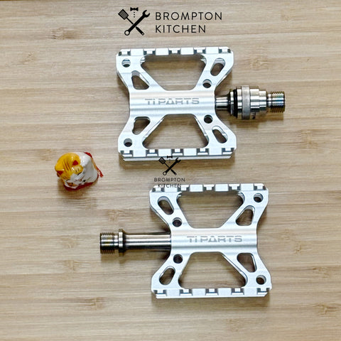brompton t line pedals Ti Parts Workshop Double X Pedals (Single QR) – Brompton Kitchen