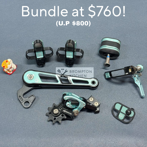 [Bundle] H&H Black/Tiffany Blue for P line