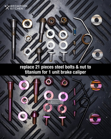Titanium Bolt Set for Brake Caliper (post 2017)