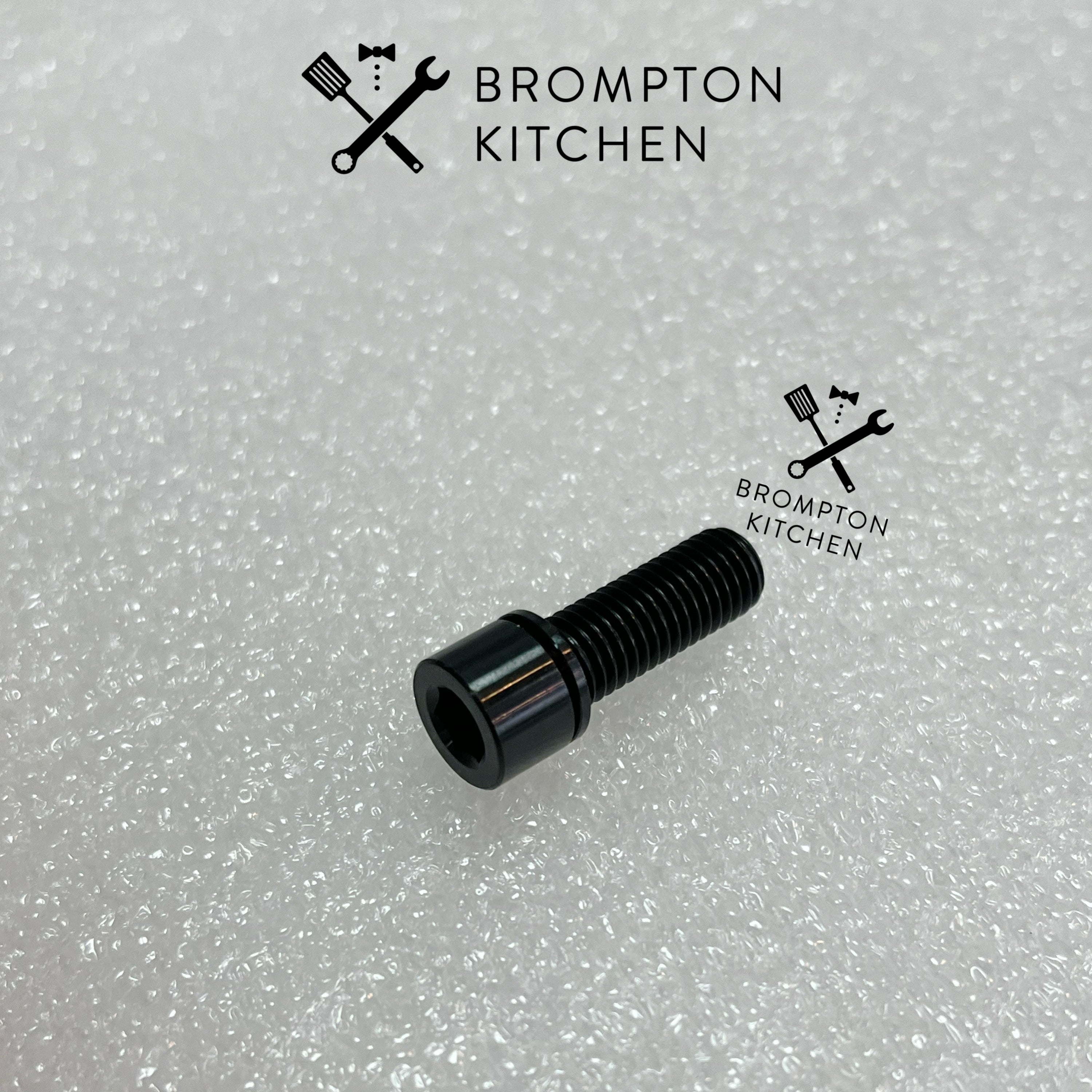 パーツ Brompfication Black Titanium Handlebar Brompfication Titanium Seatpost – B-Spokes