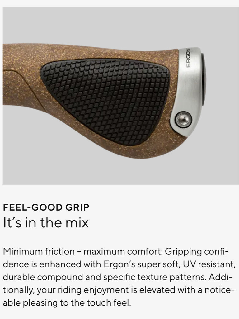 Ergon Unisex GP1 Biokork Bicicletta Manubrio Maniglia - Foto 13