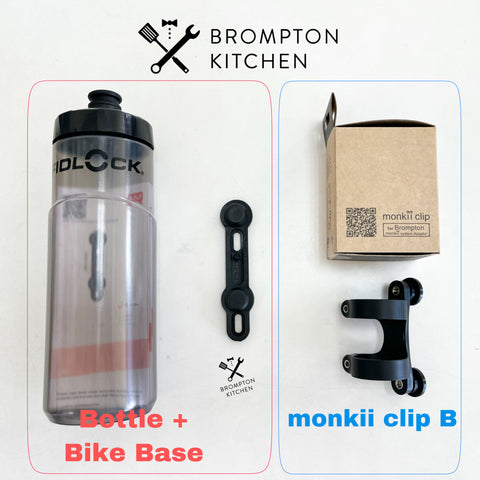 Fidlock [Sold in Set] TWIST Bottle + Bike Base + monkii clip B